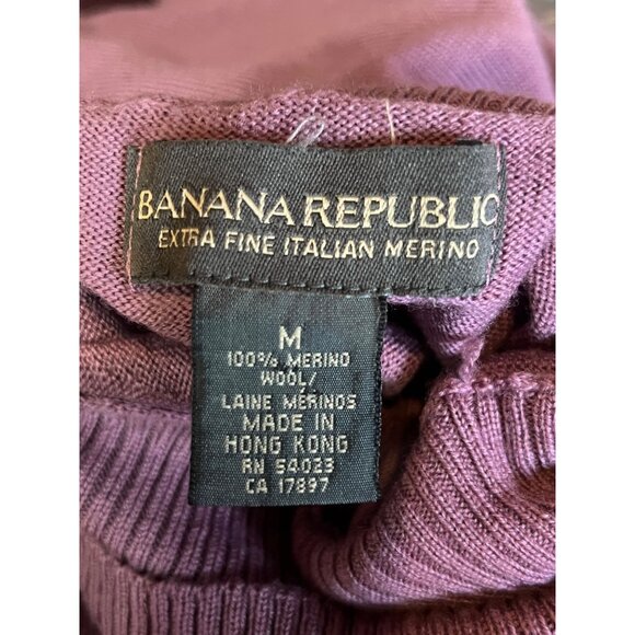 Banana Republic Women's M Turtleneck Extra Fine Italian Merino Wool Sweater Soft - Picture 8 of 13